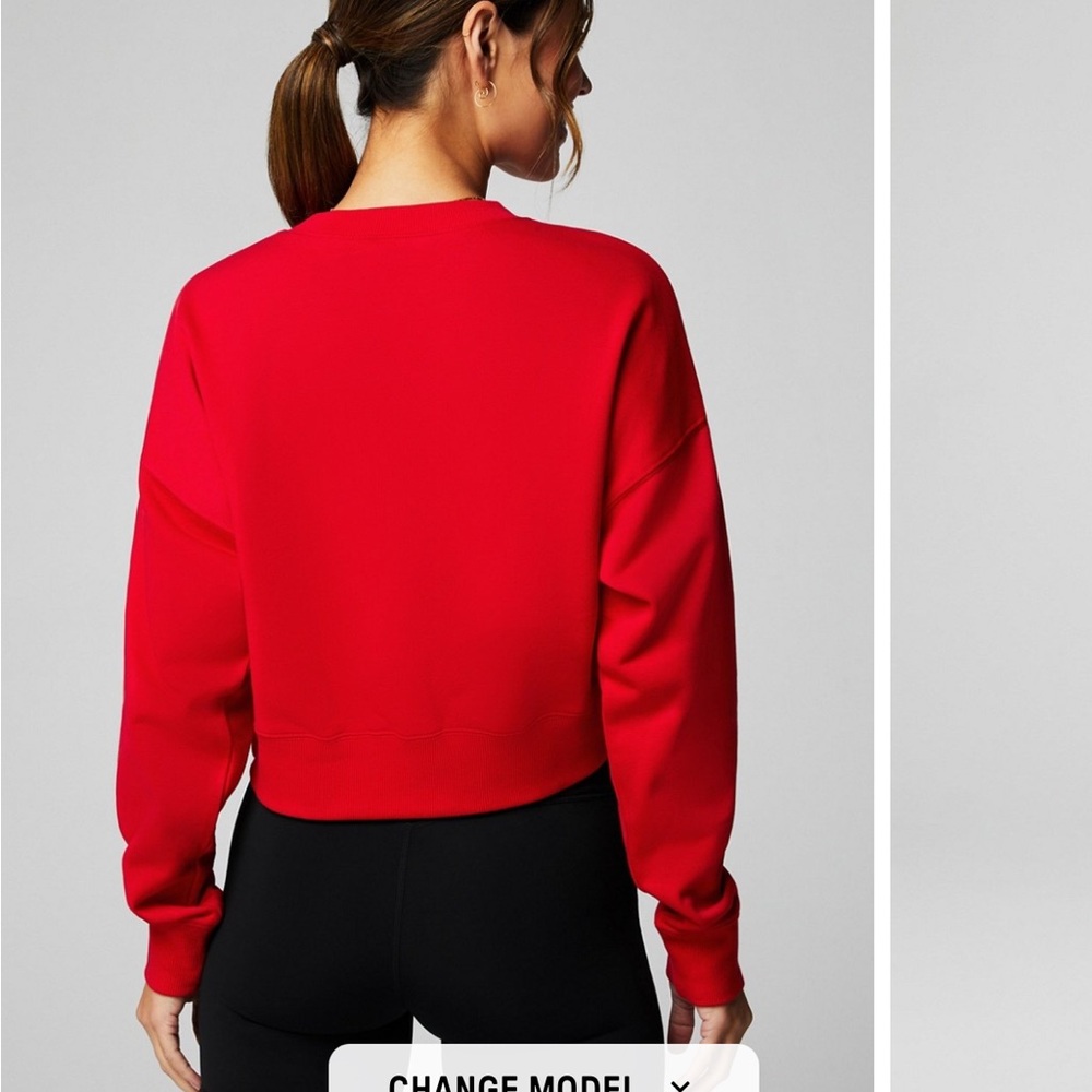 Fabletics Year Round Cropped Terry Pullover Sweat… - image 3